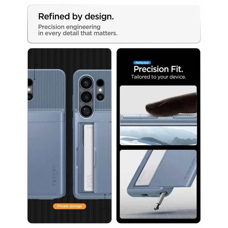 Spigen Slim Armor CS – dėklas Samsung Galaxy S26 Ultra telefonui (šviesiai mėlynas)