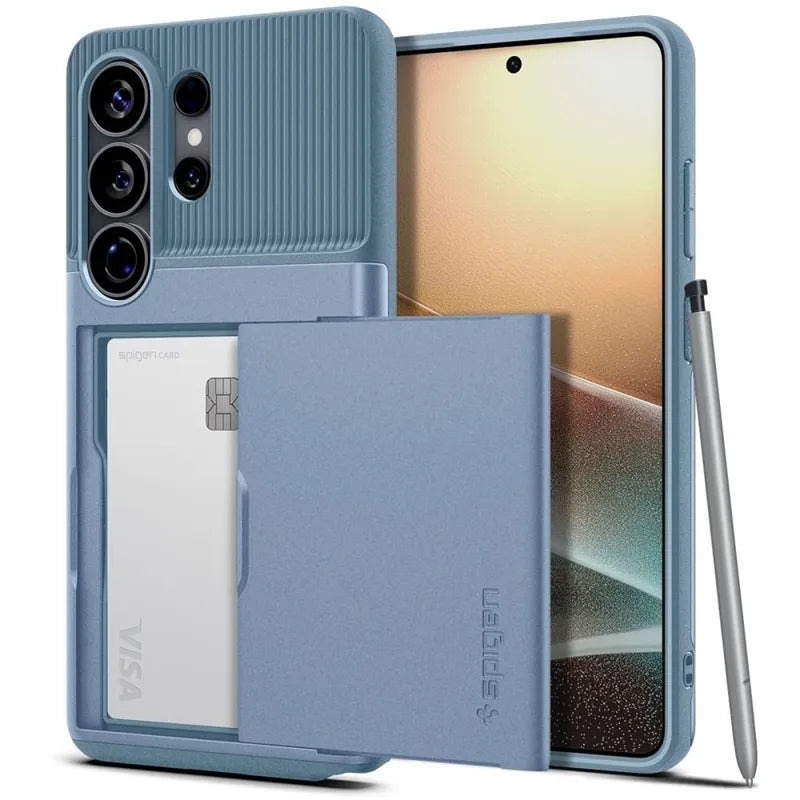 Spigen Slim Armor CS – dėklas Samsung Galaxy S26 Ultra telefonui (šviesiai mėlynas)