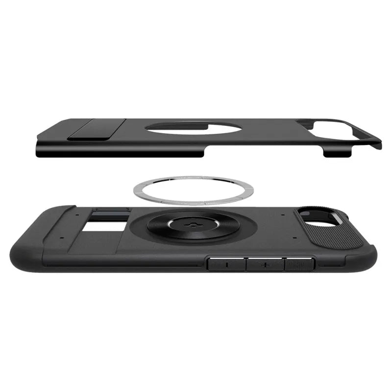 Spigen Slim Armor Mag MagSafe - Dėklas iPhone 17e / 16e (Juodas)