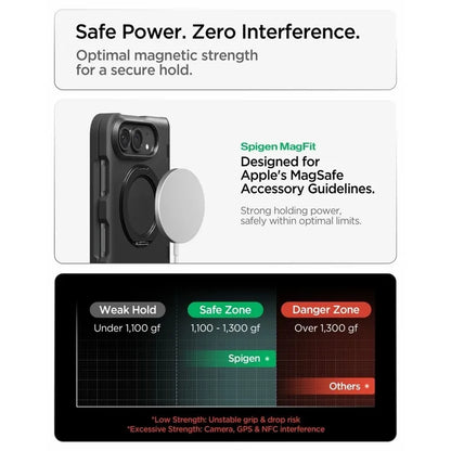 „Spigen Slim Armor Pro S MagSafe“ – dėklas „iPhone Duo“ (juodas)