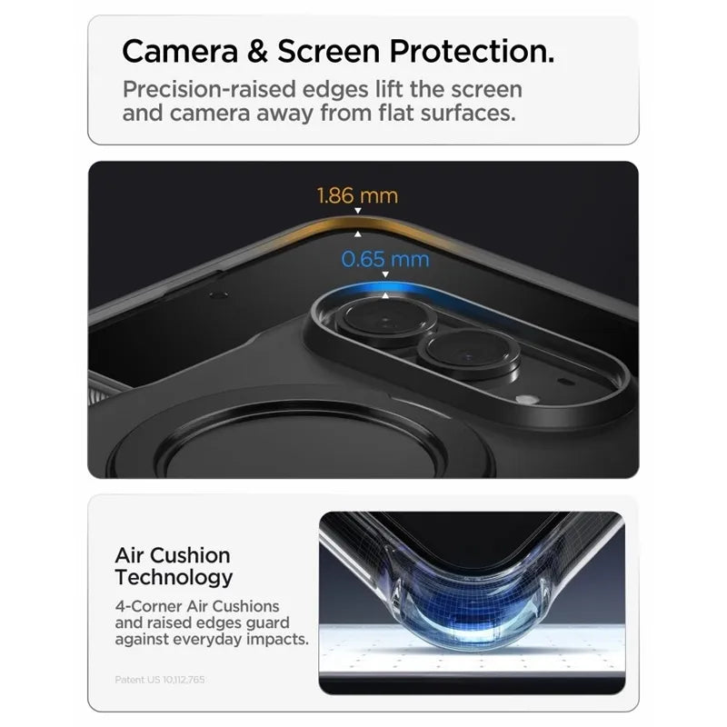 „Spigen Slim Armor Pro S MagSafe“ – dėklas „iPhone Duo“ (juodas)