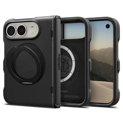 „Spigen Slim Armor Pro S MagSafe“ – dėklas „iPhone Duo“ (juodas)