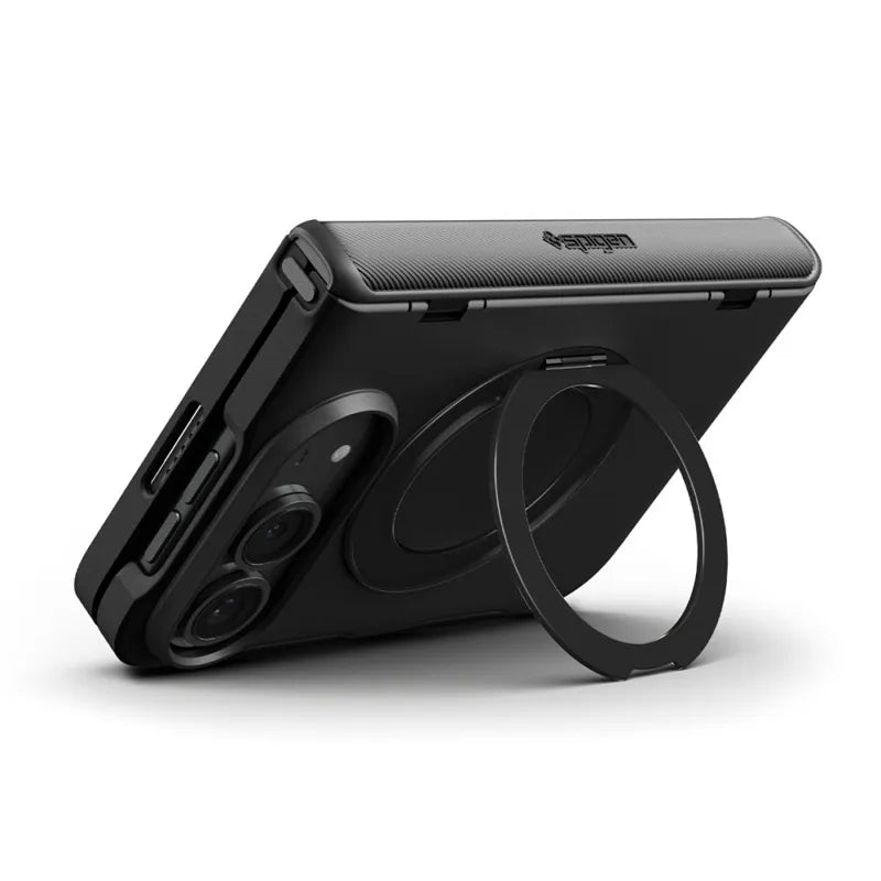 „Spigen Slim Armor Pro S MagSafe“ – dėklas „iPhone Duo“ (juodas)