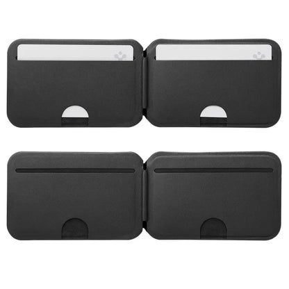 Spigen Slim Fold S314-4 MagSafe – magnetinė piniginė su stovo funkcija (juoda)