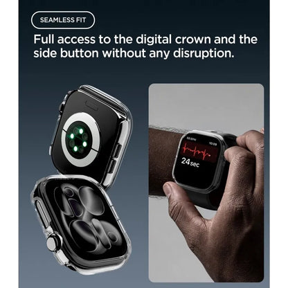 Spigen Thin Fit – dėklas, skirtas „Apple Watch 12“ (42 mm), skaidrus