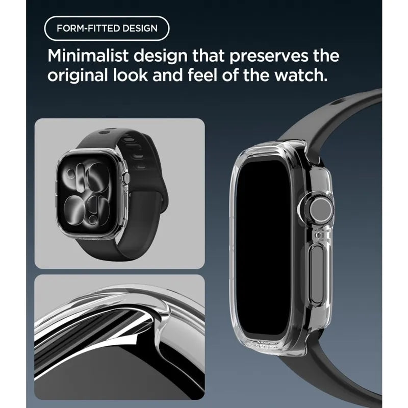 Spigen Thin Fit – dėklas, skirtas „Apple Watch 12“ (42 mm), skaidrus