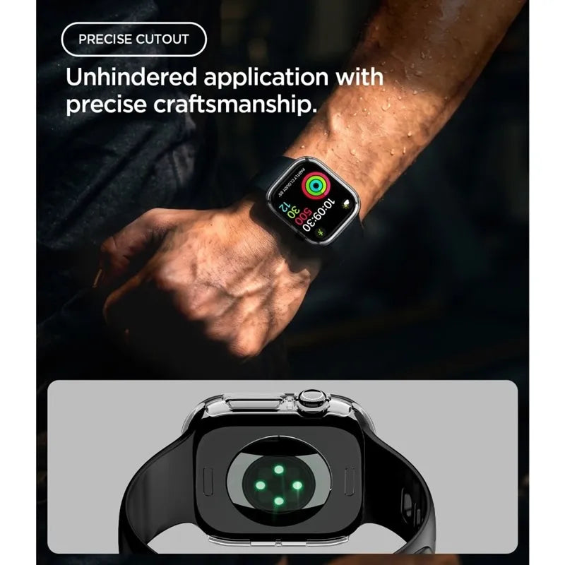 Spigen Thin Fit – dėklas, skirtas „Apple Watch 12“ (42 mm), skaidrus