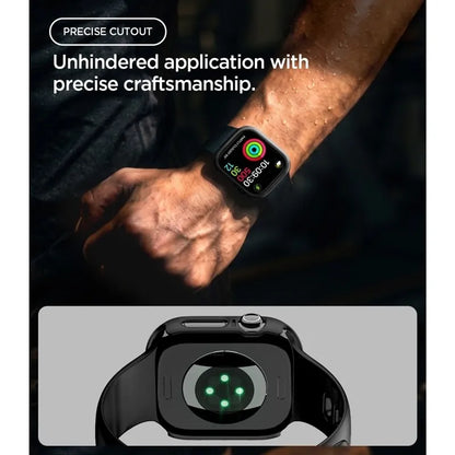 Spigen Thin Fit – dėklas, skirtas „Apple Watch 12“ (46 mm), juodas