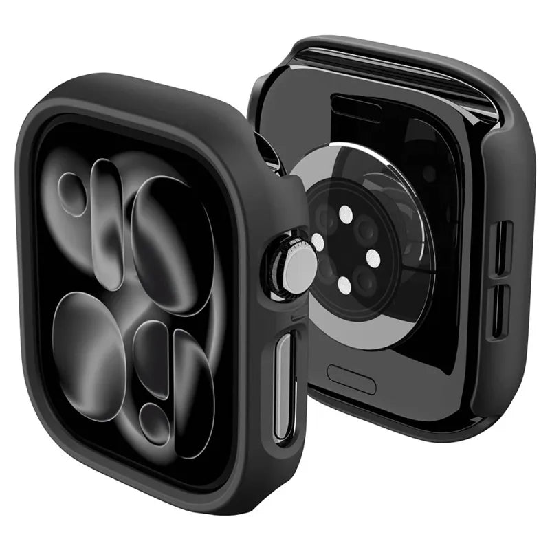 Spigen Thin Fit – dėklas, skirtas „Apple Watch 12“ (46 mm), juodas