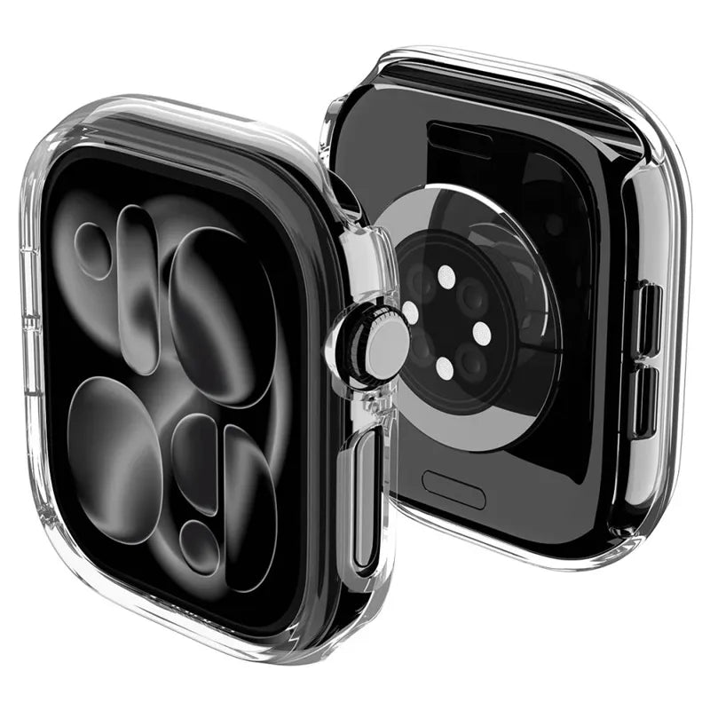 Spigen Thin Fit – dėklas, skirtas „Apple Watch 12“, 46 mm (skaidrus)