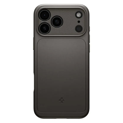 Spigen Thin Fit Mag MagSafe – dėklas, skirtas iPhone 18 Pro / 17 Pro (ginklo metalo spalvos)