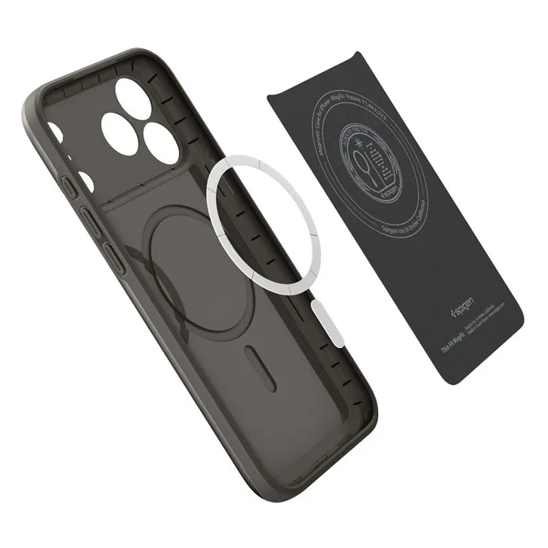 „Spigen Thin Fit Mag MagSafe“ dėklas, skirtas „iPhone 18 Pro Max“ / „17 Pro Max“ (Gunmetal)