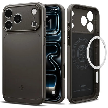 „Spigen Thin Fit Mag MagSafe“ dėklas, skirtas „iPhone 18 Pro Max“ / „17 Pro Max“ (Gunmetal)