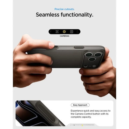 „Spigen Thin Fit Mag MagSafe“ dėklas, skirtas „iPhone 18 Pro Max“ / „17 Pro Max“ (Gunmetal)