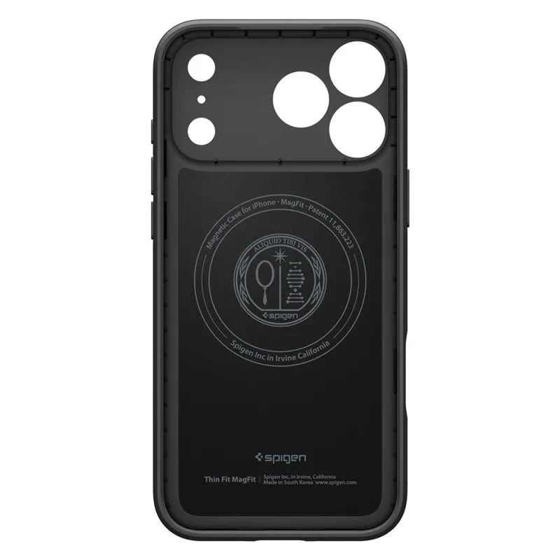 Spigen Thin Fit Mag MagSafe – dėklas, skirtas iPhone 18 Pro Max / 17 Pro Max (juodas)