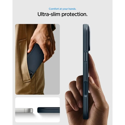 Spigen Thin Fit Mag MagSafe – dėklas, skirtas iPhone 18 Pro Max / 17 Pro Max (Metal Slate)