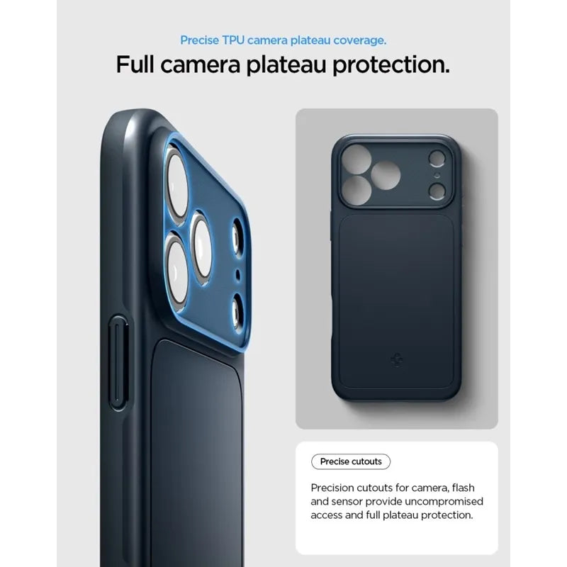 Spigen Thin Fit Mag MagSafe – dėklas, skirtas iPhone 18 Pro Max / 17 Pro Max (Metal Slate)
