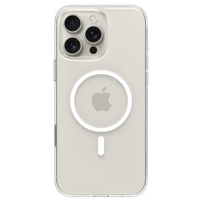Spigen Thin Fit T Mag MagSafe dėklas iPhone 16 Pro (Skaidrus / Baltas)