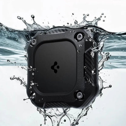 Spigen Tough Armor 4 vienetų pakuotė – dėklas Apple AirTag 1 / 2 (juodas) (4 vnt.)