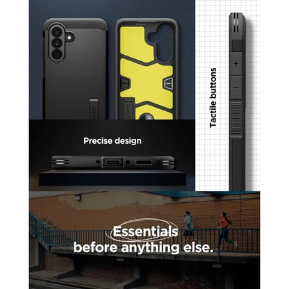 Spigen Tough Armor – dėklas Samsung Galaxy A37 5G telefonui (juodas)