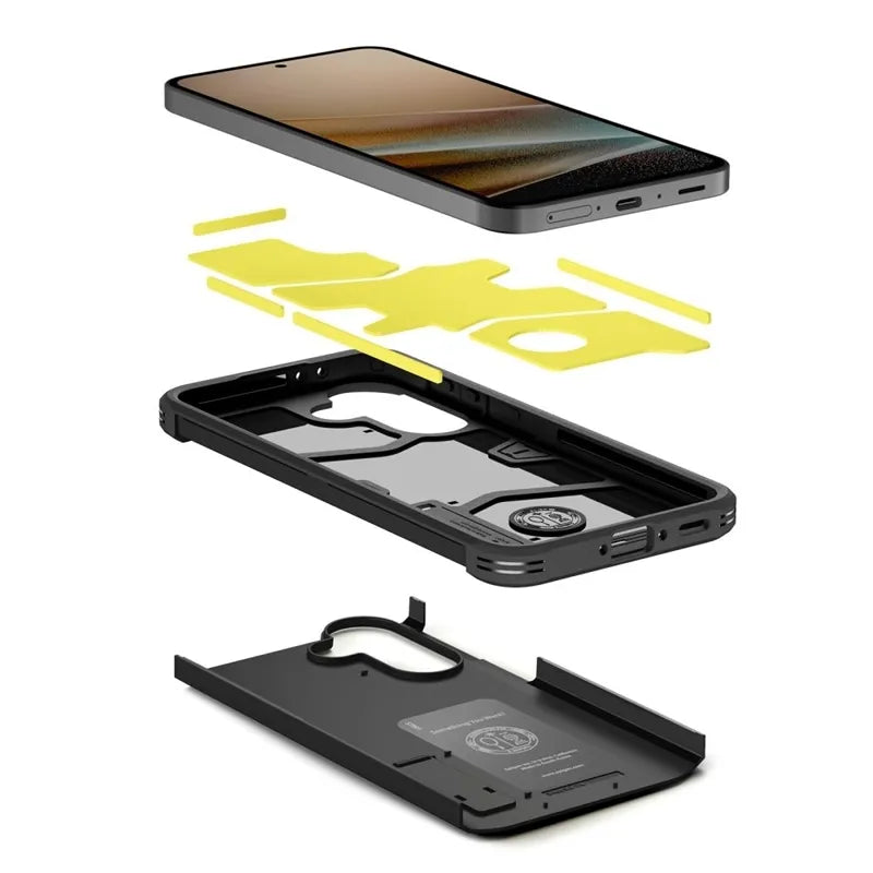 Spigen Tough Armor – dėklas Samsung Galaxy A37 5G telefonui (juodas)