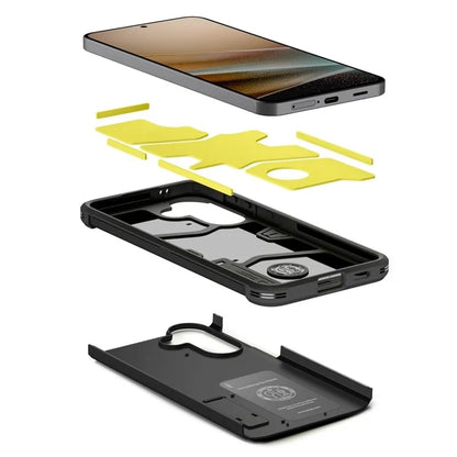 Spigen Tough Armor – dėklas „Samsung Galaxy A57 5G“ (juodas)