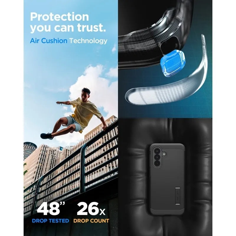 Spigen Tough Armor – dėklas „Samsung Galaxy A57 5G“ (juodas)