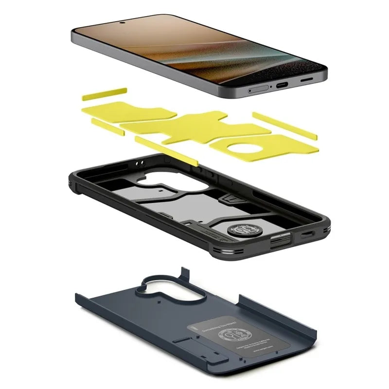 Spigen Tough Armor – dėklas Samsung Galaxy A57 5G telefonui (Metal Slate)