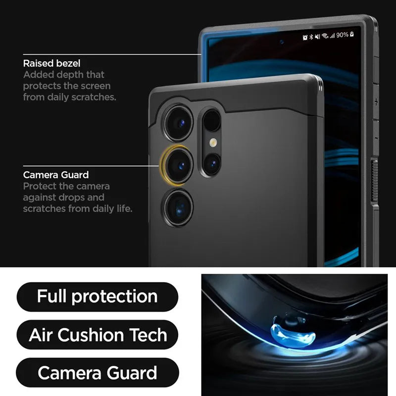 Spigen Tough Armor – dėklas Samsung Galaxy S24 Ultra (juodas)