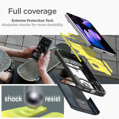 Spigen Tough Armor – dėklas, skirtas „Google Pixel 9 Pro XL“ (Metalo pilkumo)