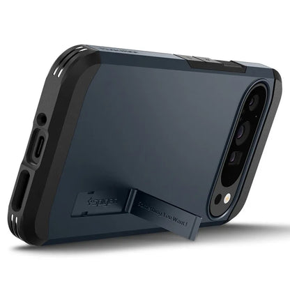 Spigen Tough Armor – dėklas, skirtas „Google Pixel 9 Pro XL“ (Metalo pilkumo)