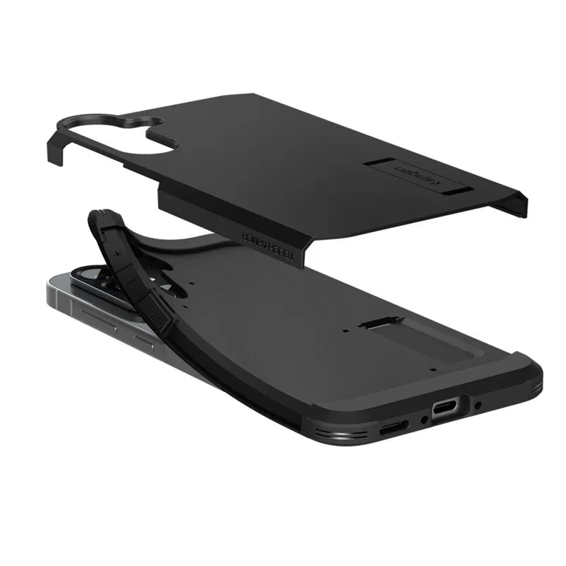 Spigen Tough Armor – dėklas, skirtas „Samsung Galaxy A56 5G“ (juodas)