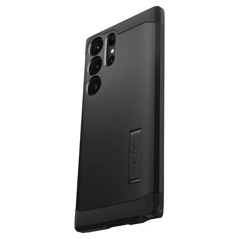 Spigen Tough Armor – dėklas, skirtas „Samsung Galaxy S23 Ultra“ (juodas)