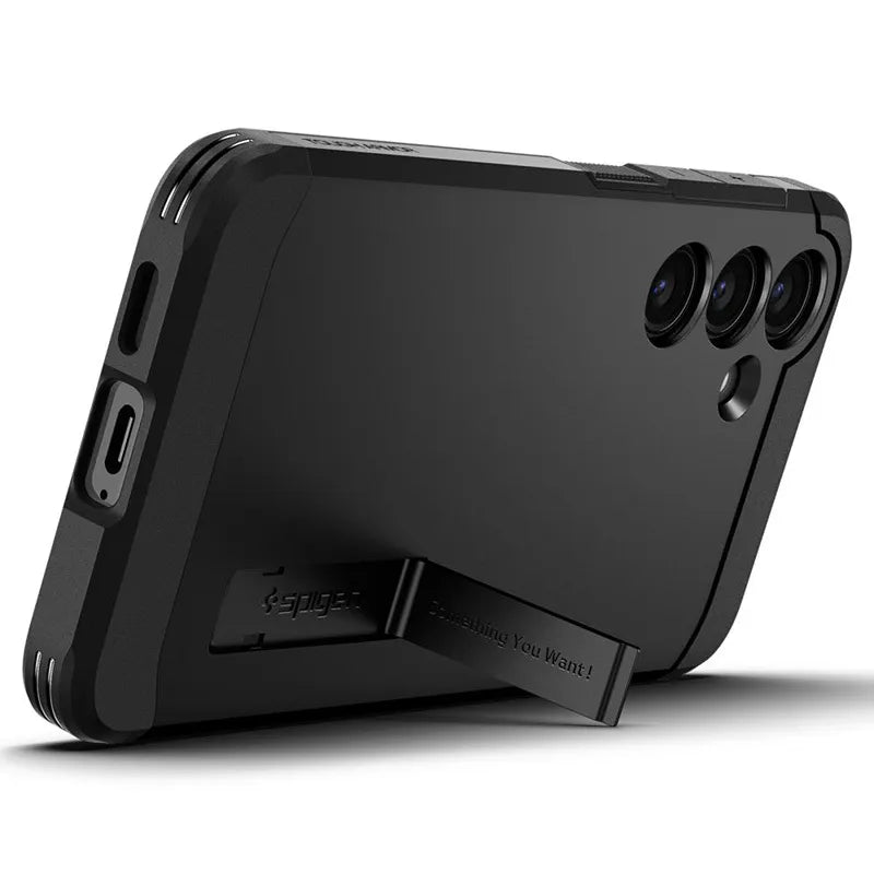 Spigen Tough Armor - Dėklas, skirtas Samsung Galaxy S24 (Juoda)