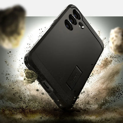 Spigen Tough Armor - Dėklas, skirtas Samsung Galaxy S24 (Juoda)