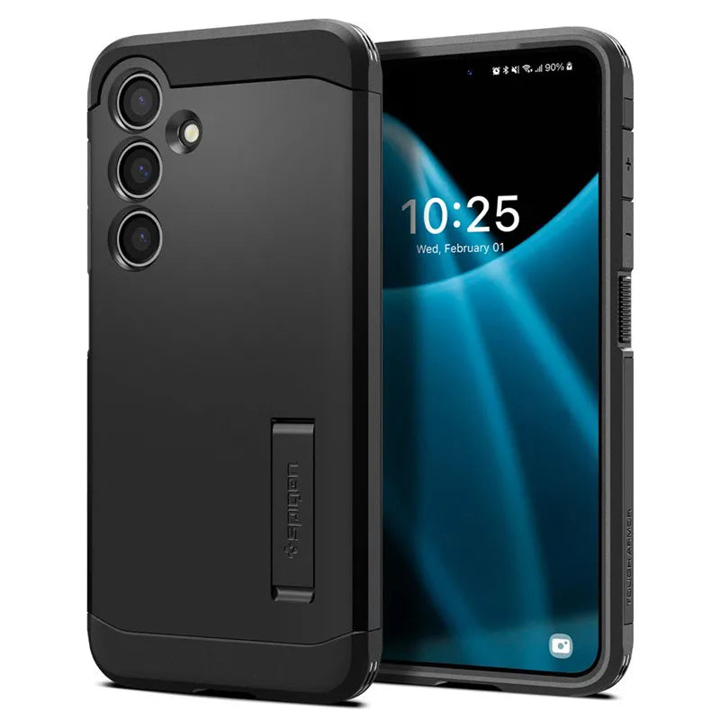 Spigen Tough Armor - Dėklas, skirtas Samsung Galaxy S24 (Juoda)