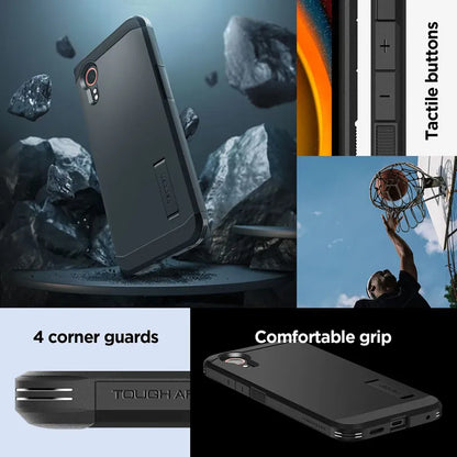 Spigen Tough Armor – Dėklas, skirtas „Samsung Galaxy XCover 7“ (juodas)