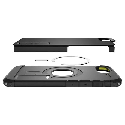Spigen Tough Armor Mag dėklas MagSafe iPhone 17e / 16e (juodas)