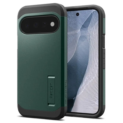Spigen Tough Armor Mag MagSafe – dėklas Google Pixel 11 (Abyss Green)