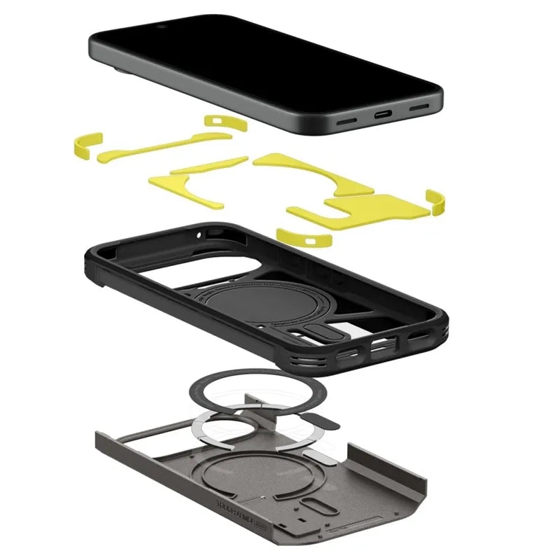 Spigen Tough Armor Mag MagSafe – dėklas Google Pixel 11 (Gunmetal)