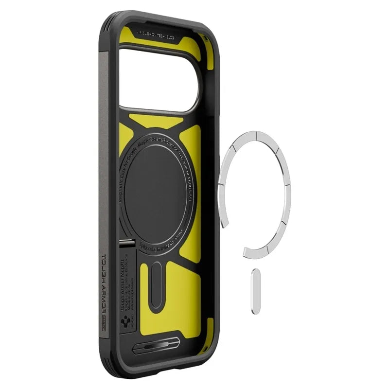 Spigen Tough Armor Mag MagSafe – dėklas Google Pixel 11 (Gunmetal)