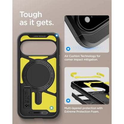 Spigen Tough Armor Mag MagSafe – dėklas Google Pixel 11 Pro XL (juodas)