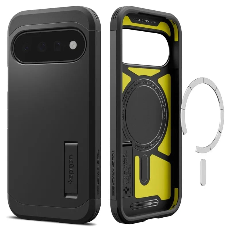 Spigen Tough Armor Mag MagSafe – dėklas Google Pixel 11 telefonui (juodas)