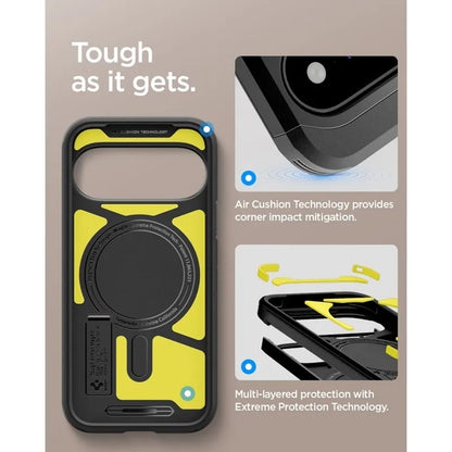 Spigen Tough Armor Mag MagSafe – dėklas Google Pixel 11 telefonui (juodas)