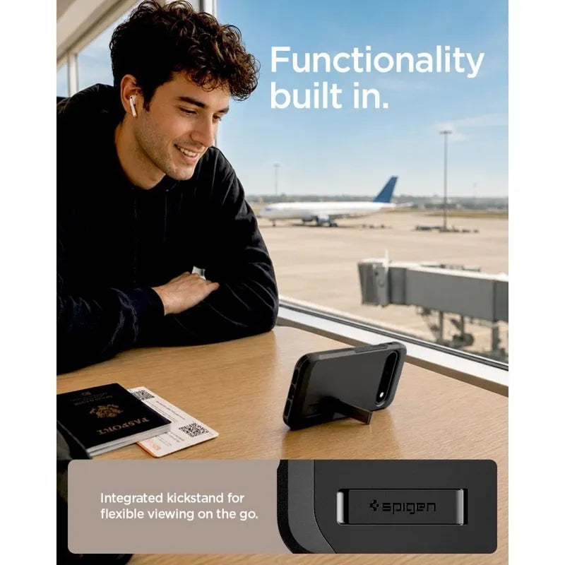 Spigen Tough Armor Mag MagSafe – dėklas Google Pixel 11 telefonui (juodas)