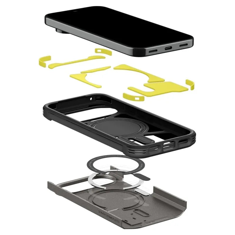 Spigen Tough Armor Mag MagSafe dėklas, skirtas Google Pixel 11 Pro (pilka)