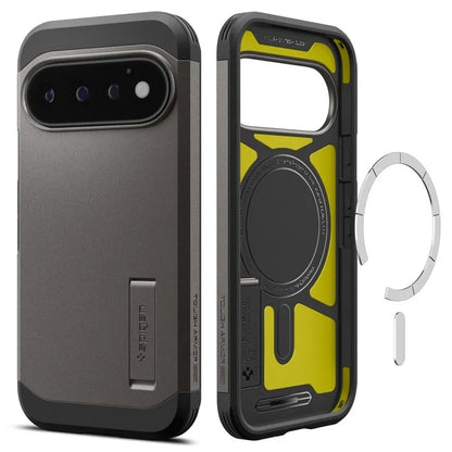 Spigen Tough Armor Mag MagSafe dėklas, skirtas Google Pixel 11 Pro (pilka)