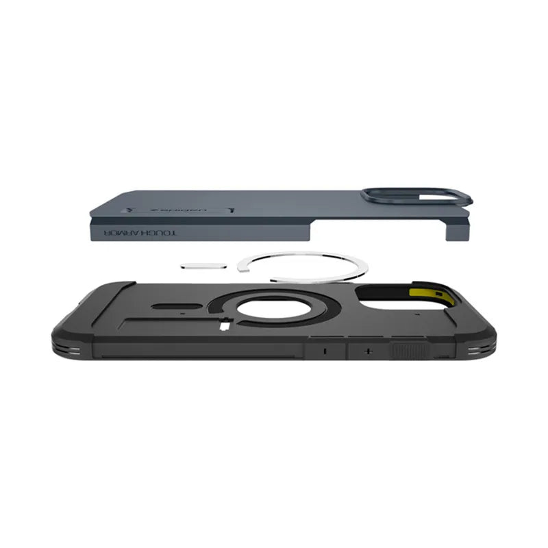 Spigen Tough Armor Mag MagSafe – dėklas, skirtas iPhone 16 Pro Max (Metal Slate)