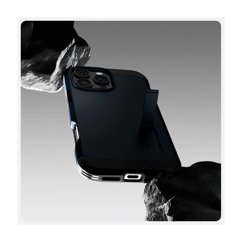 Spigen Tough Armor Mag MagSafe – dėklas, skirtas iPhone 16 Pro Max (Metal Slate)