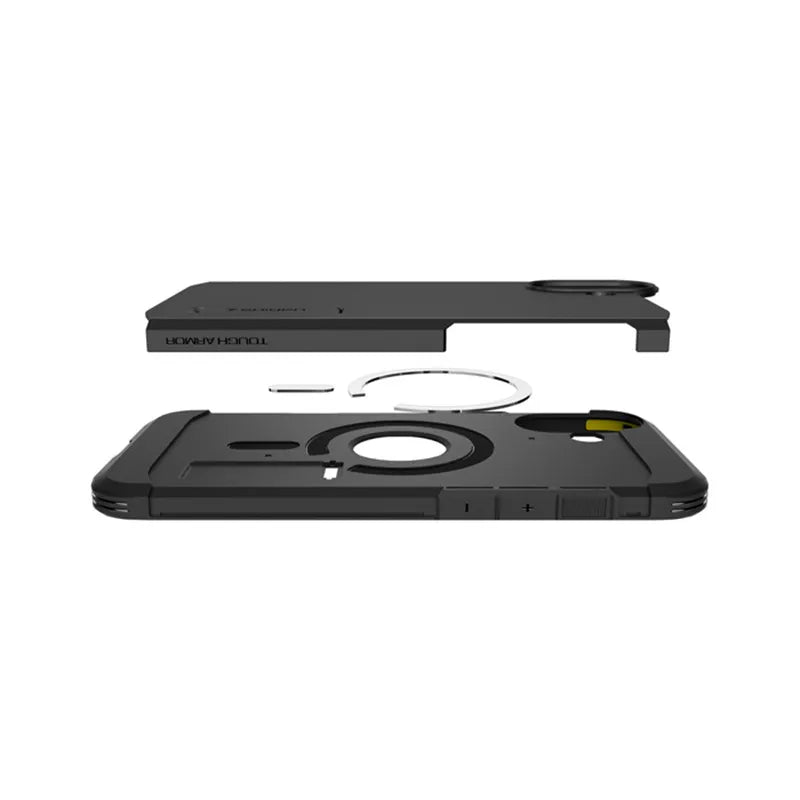 Spigen Tough Armor Mag MagSafe - "iPhone 16" dėklas (juodas)